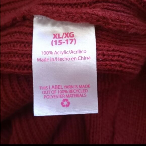 NO BOUNDARIES RUST LACE UP BACK LONG CARDIGAN SZ.XL GUC - Picture 8 of 9